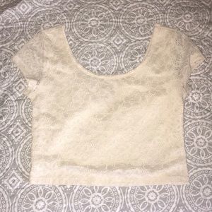 Lace crop top